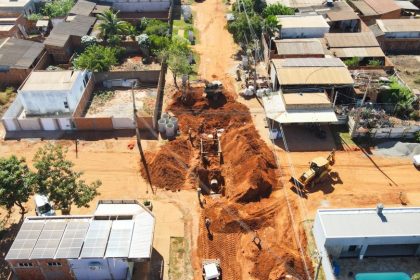 Cinco bairros de Três Lagoas estão recebendo mais de R$ 34 milhões em obras de drenagem e asfalto