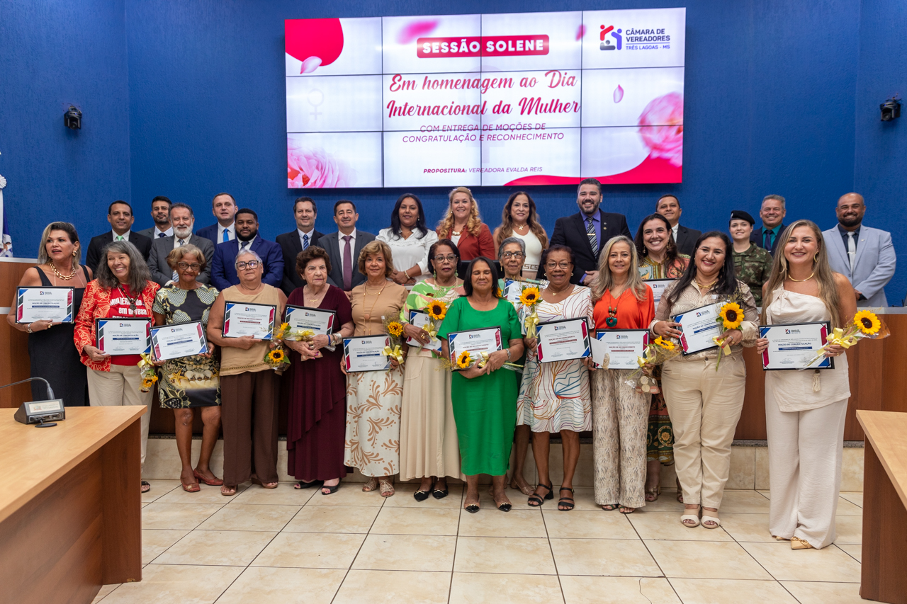 Câmara realiza solenidade em alusão ao Dia Internacional das Mulheres