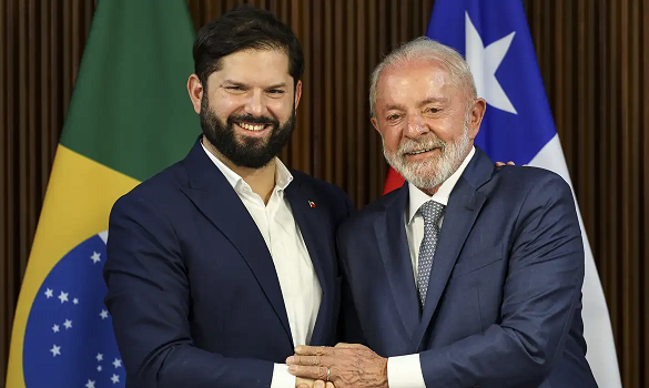 Lula recebe Boric e defende integração sul-americana
