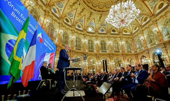 Lula defende metas para aumentar fluxo comercial entre Brasil e França