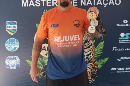 Nadador de TL conquista 3 medalhas no Troféu Brasil Master de Natação em Campo Grande