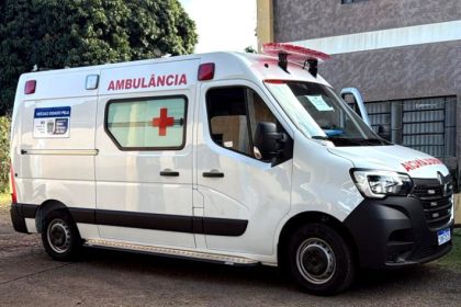 Três Lagoas recebe nova ambulância do Governo do Estado para reforçar transporte de pacientes