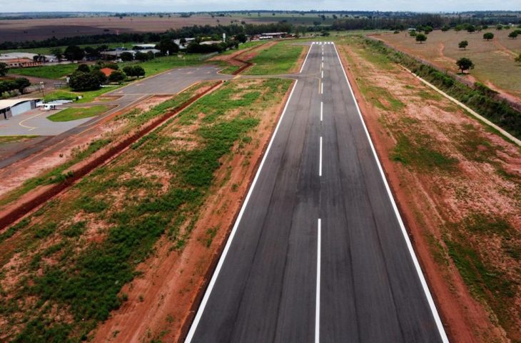 Aeródromo de Paranaíba vai ganhar sinalização noturna e poderá operar 24 horas intermitentes