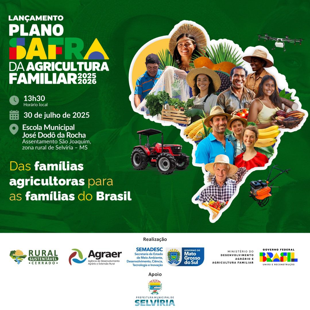 Selvíria sedia lançamento do Plano Safra da Agricultura Familiar
