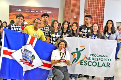 Xadrez escolar de Três Lagoas é campeão geral do Circuito Estadual de Xadrez Escolar