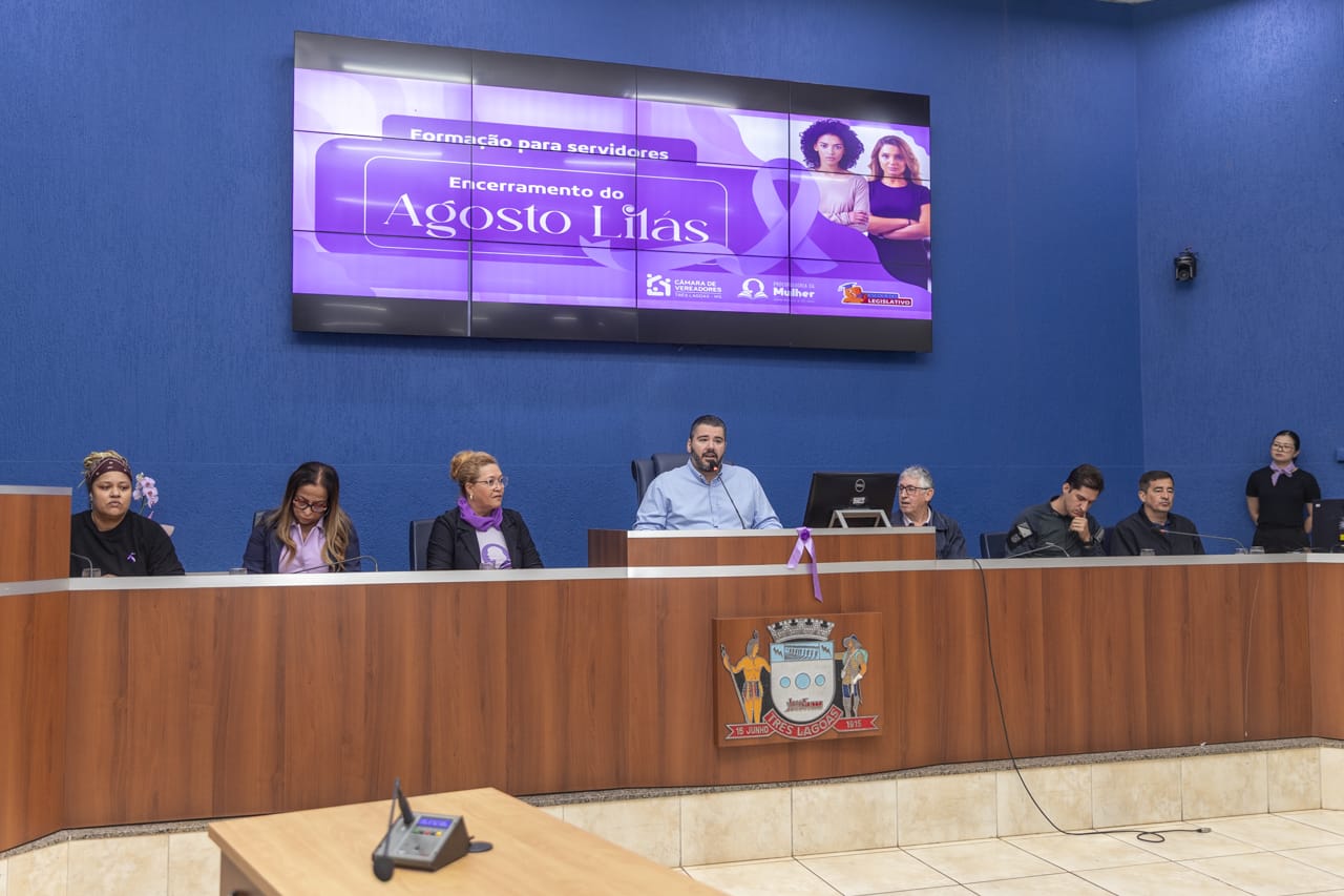Câmara encerra Agosto Lilás com palestra e reflexões sobre proteção e saúde da mulher