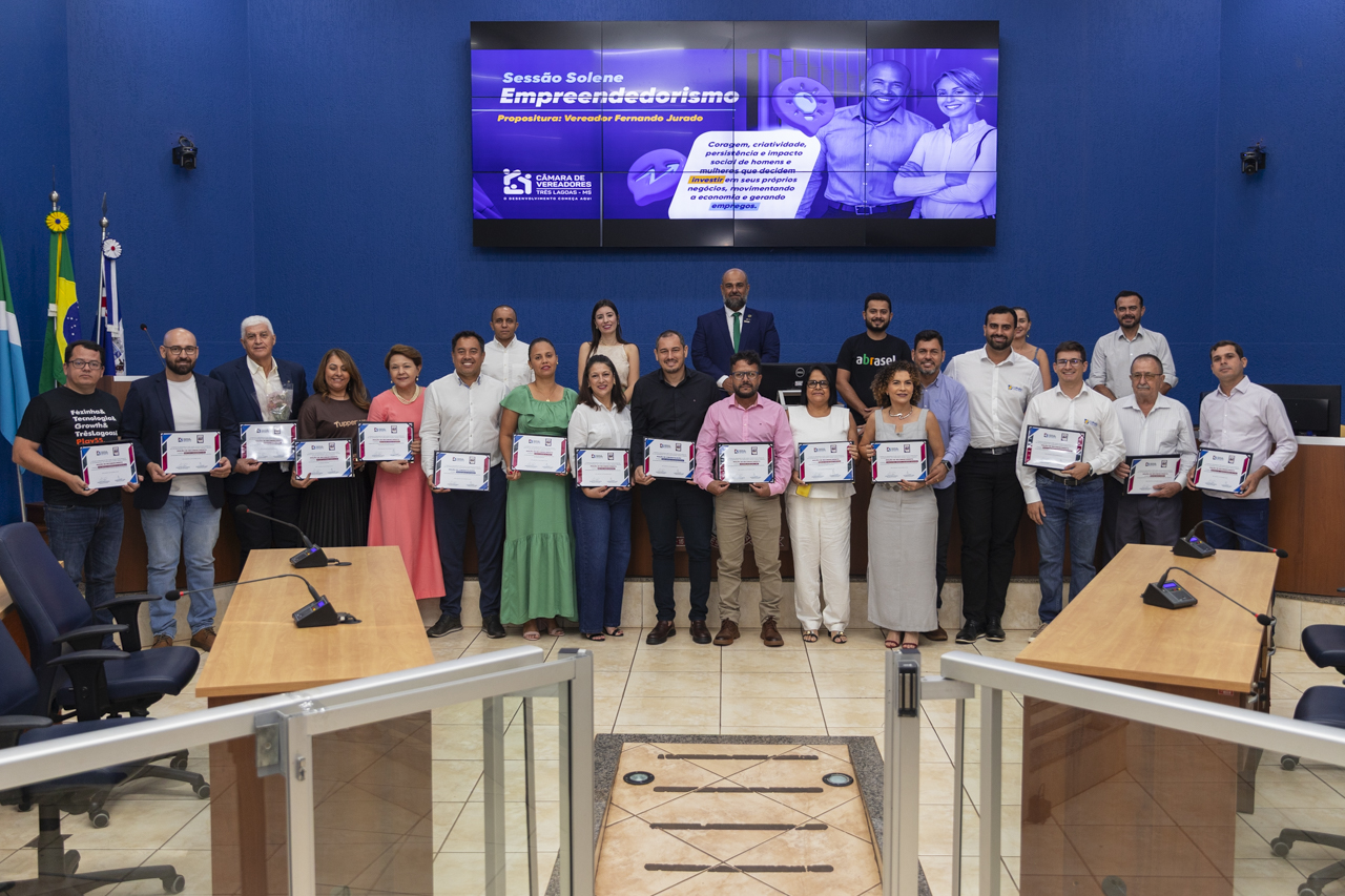 Empreendedores são homenageados por atuação no desenvolvimento de Três Lagoas