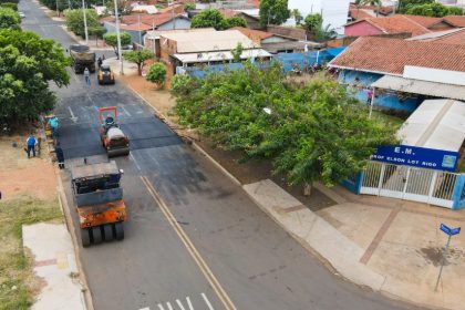 Três Lagoas instala 20 novas faixas elevadas para aumentar a segurança nas Escolas, CEIs e outros locais públicos 