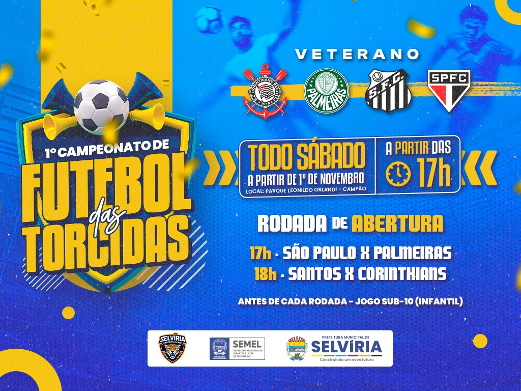Dois jogos abrem sábado o Campeonato de Torcidas de Selvíria