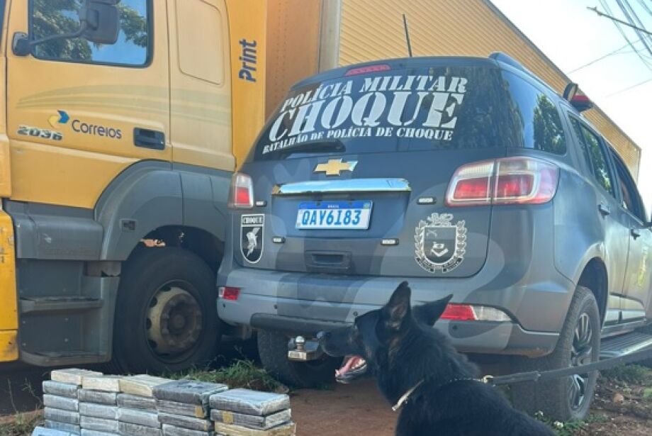 MS: caminhão dos Correios levava 44 quilos de cocaína e canetas emagrecedoras contrabandeadas 