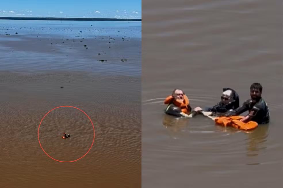 Tempestade vira embarcação e família passa 18 horas à deriva no Rio Paraná