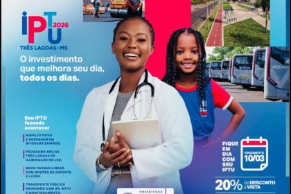 Prefeitura divulga prazos e formas de pagamento do IPTU 2026 que tem desconto de 20% à vista