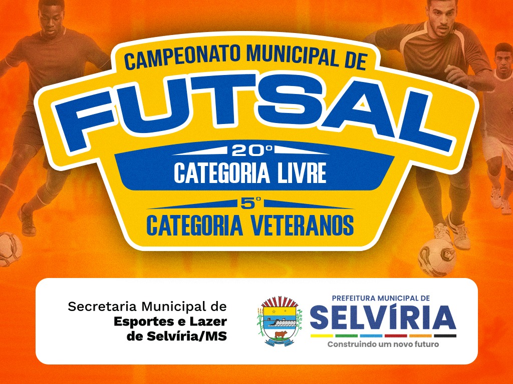 Campeonatos de Futsal de Selvíria: Confira os jogos da semana
