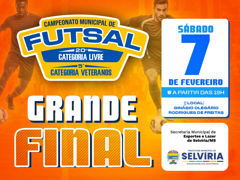 Hoje: Final define os campeões do Campeonato Municipal de Futsal de Selvíria