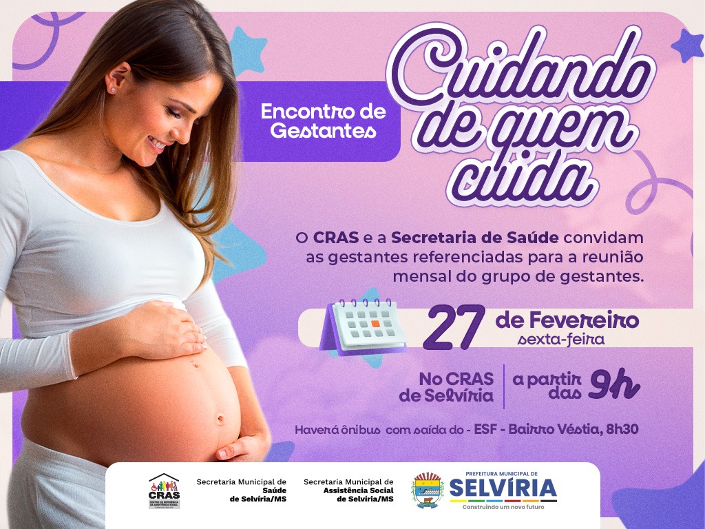 CRAS de Selvíria realiza novo encontro de gestantes na sexta