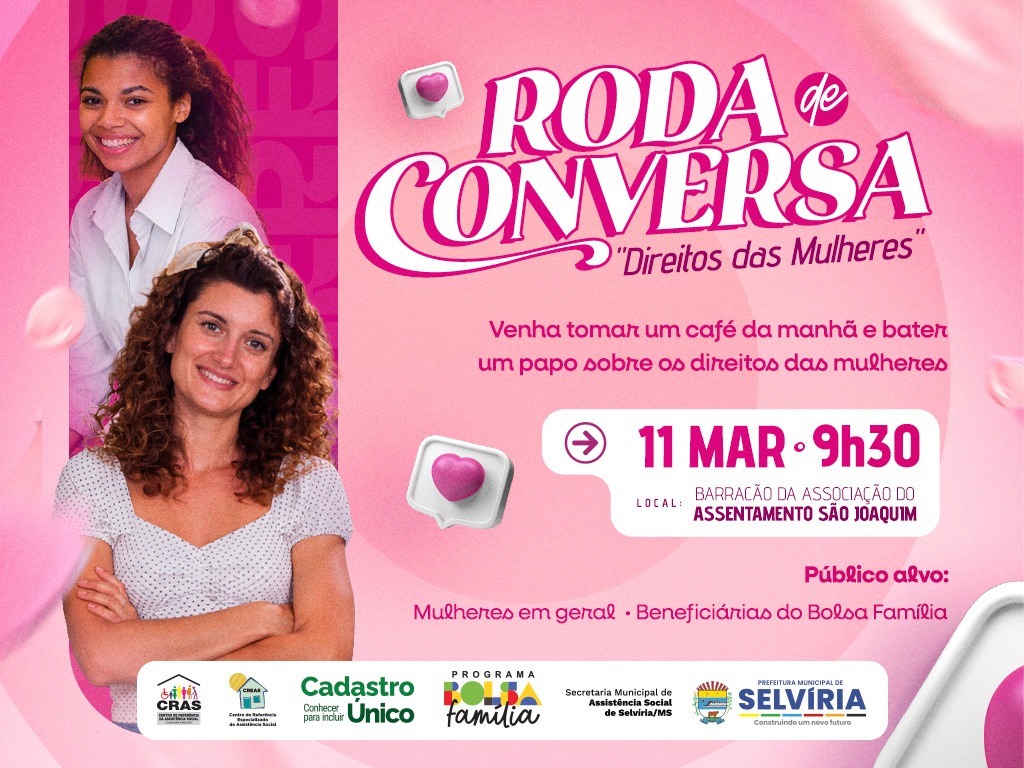 Selvíria promove roda de conversa sobre direitos das mulheres no Assentamento São Joaquim