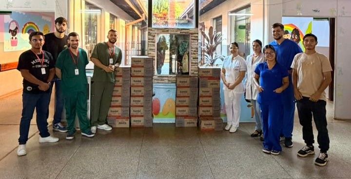 Hospital Regional de Pedro Juan recebe  doações de leite da UCP/Interamericana