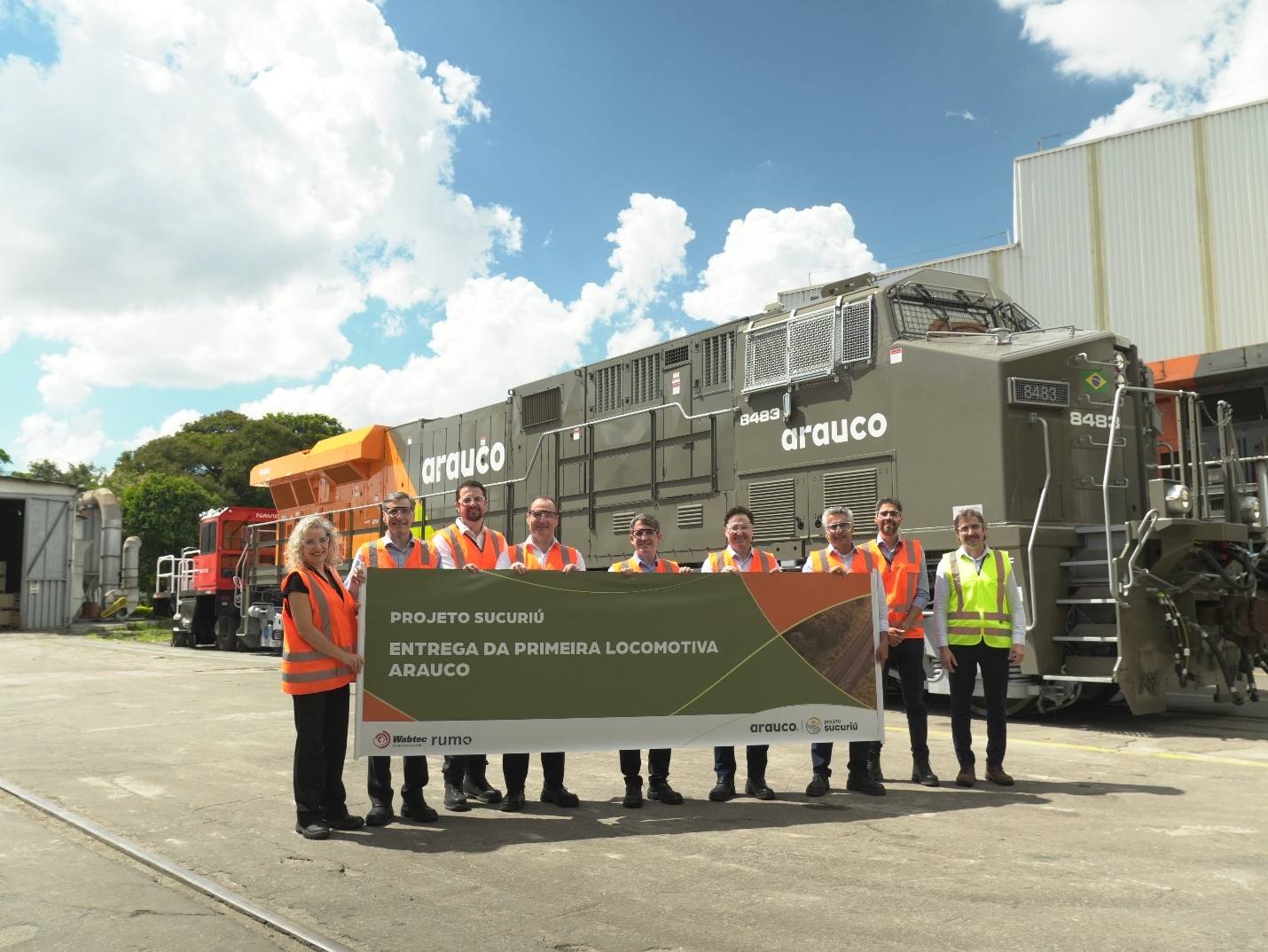 Arauco avança na estrutura logística do Projeto Sucuriú com recebimento das primeiras locomotivas da Wabtec