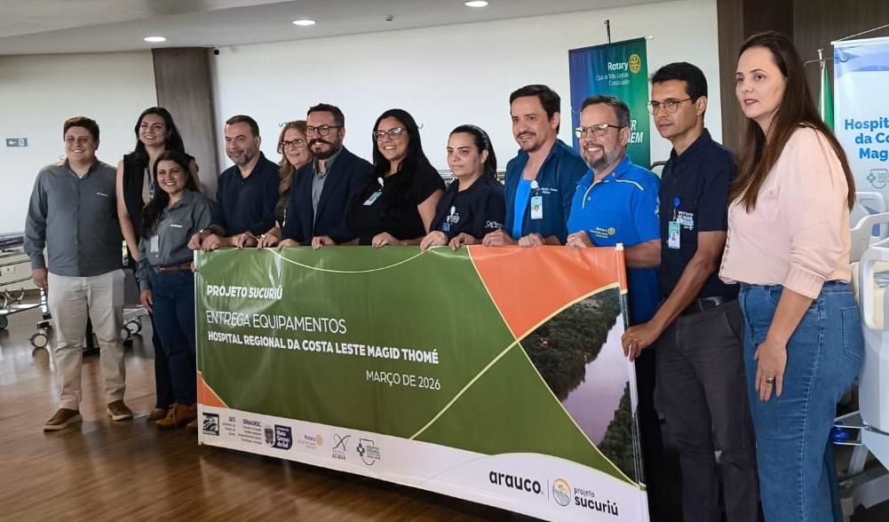 Arauco oficializa aporte de R$ 2,3 milhões para os hospitais Regional e Auxiliadora, em Três Lagoas